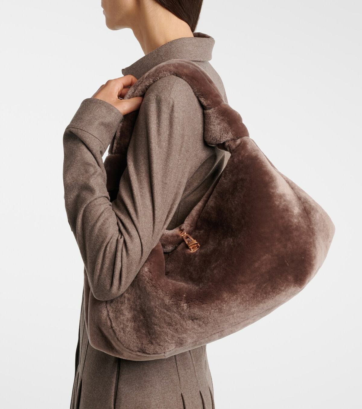 Gabriela Hearst Antonia Small shearling top-handle bag