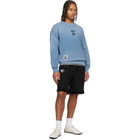 AAPE by A Bathing Ape Black Reversible Moonface Logo Sweat Shorts