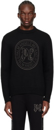 Palm Angels Black Milano Stud Sweater