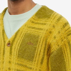 LMC Men's Classic Mohair Cardigan in Olive