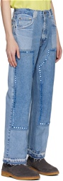 Kartik Research Blue Mirror Jeans