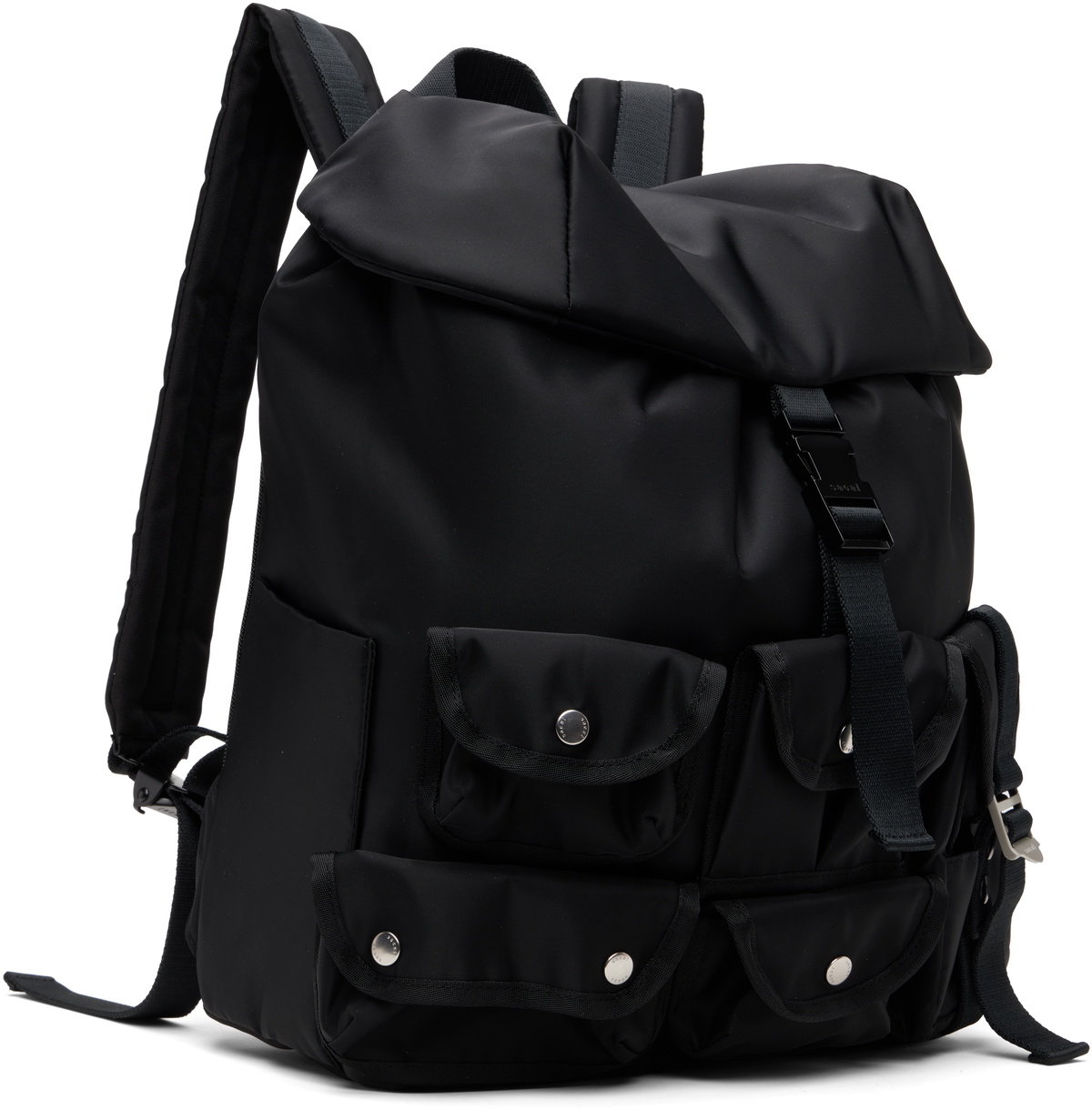 sacai Black Nylon Backpack