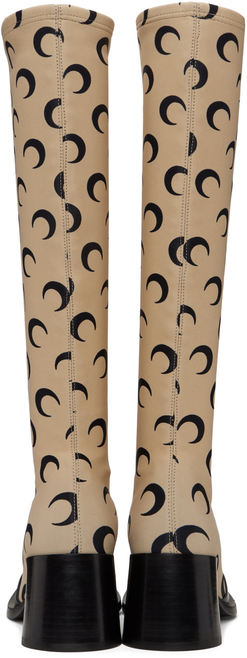 MARINE SERRE マリーンセル　ALL OVER MOON TAN Marine Serre Tan All Over Moon Boots Marine Serre