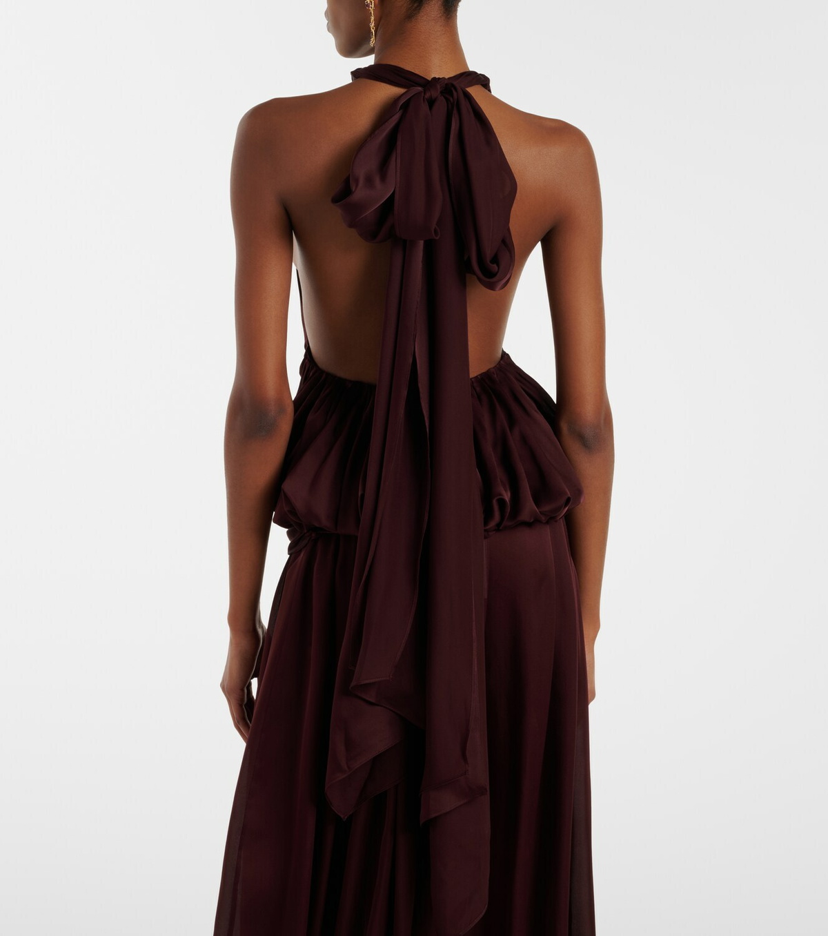 Zimmermann Luna halterneck silk top
