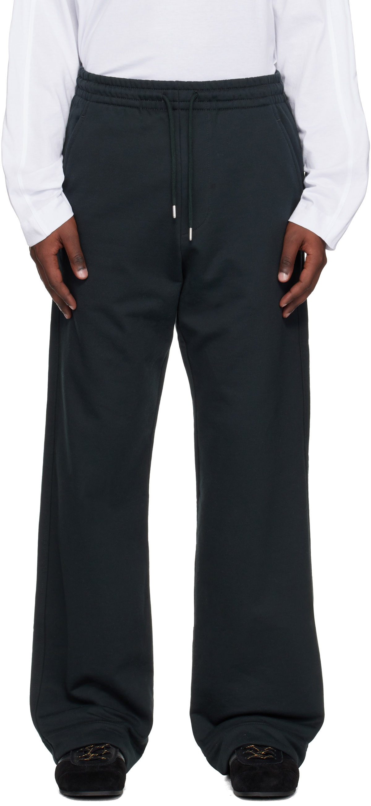 Dries Van Noten Black Drawstring Sweatpants