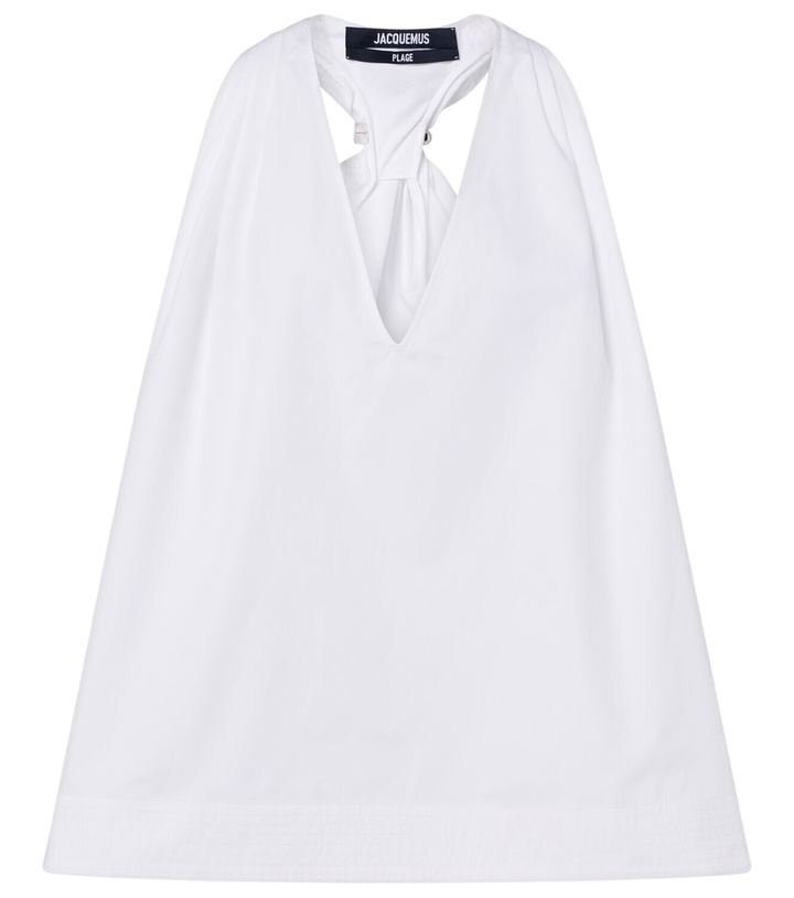 Photo: Jacquemus Norma cotton poplin top
