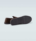 George Cleverley Cornwall suede loafers