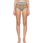 Burberry Beige Tessa High-Waisted Bikini Bottoms