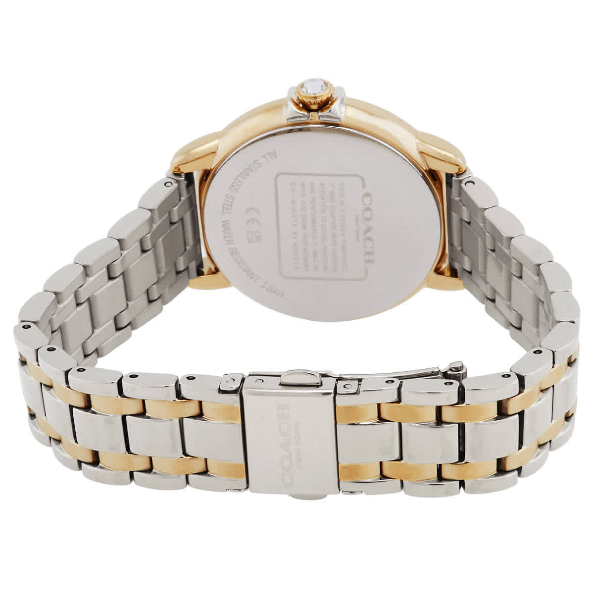 Coach Womens Watch 14503808 Arden Quartz Gemmed Silver Dial Stainless Steel 36mm 81tTaTs2dvS.jpg_BO30,255,255,  main image 3