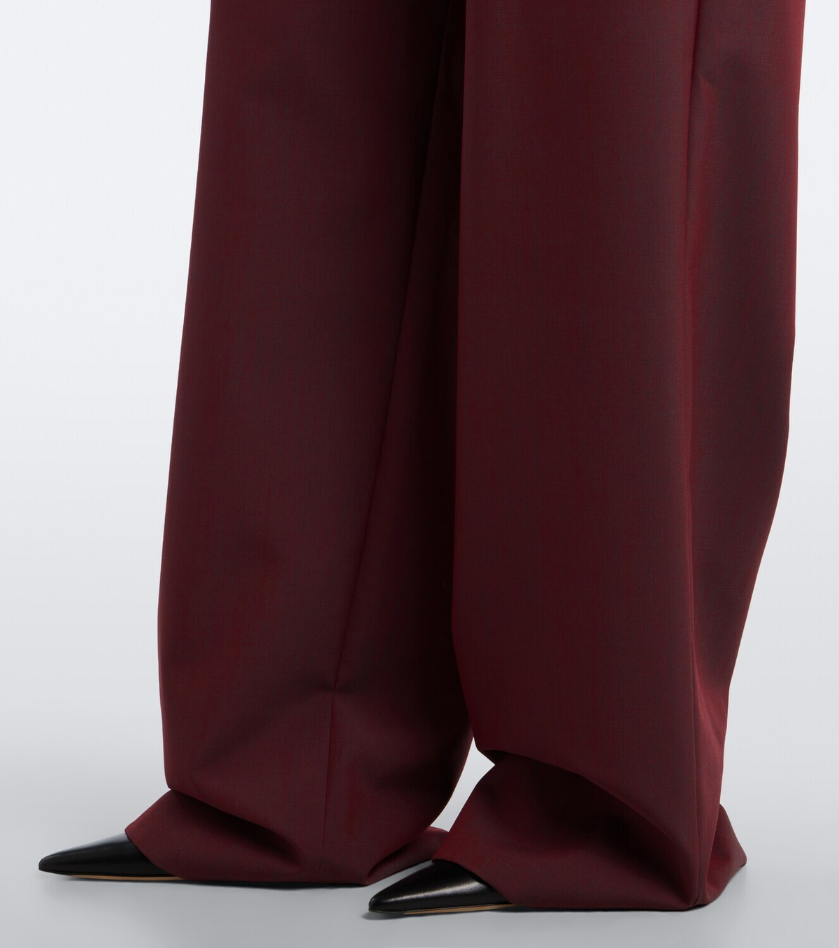 The Row Lowe pleated virgin wool straight pants