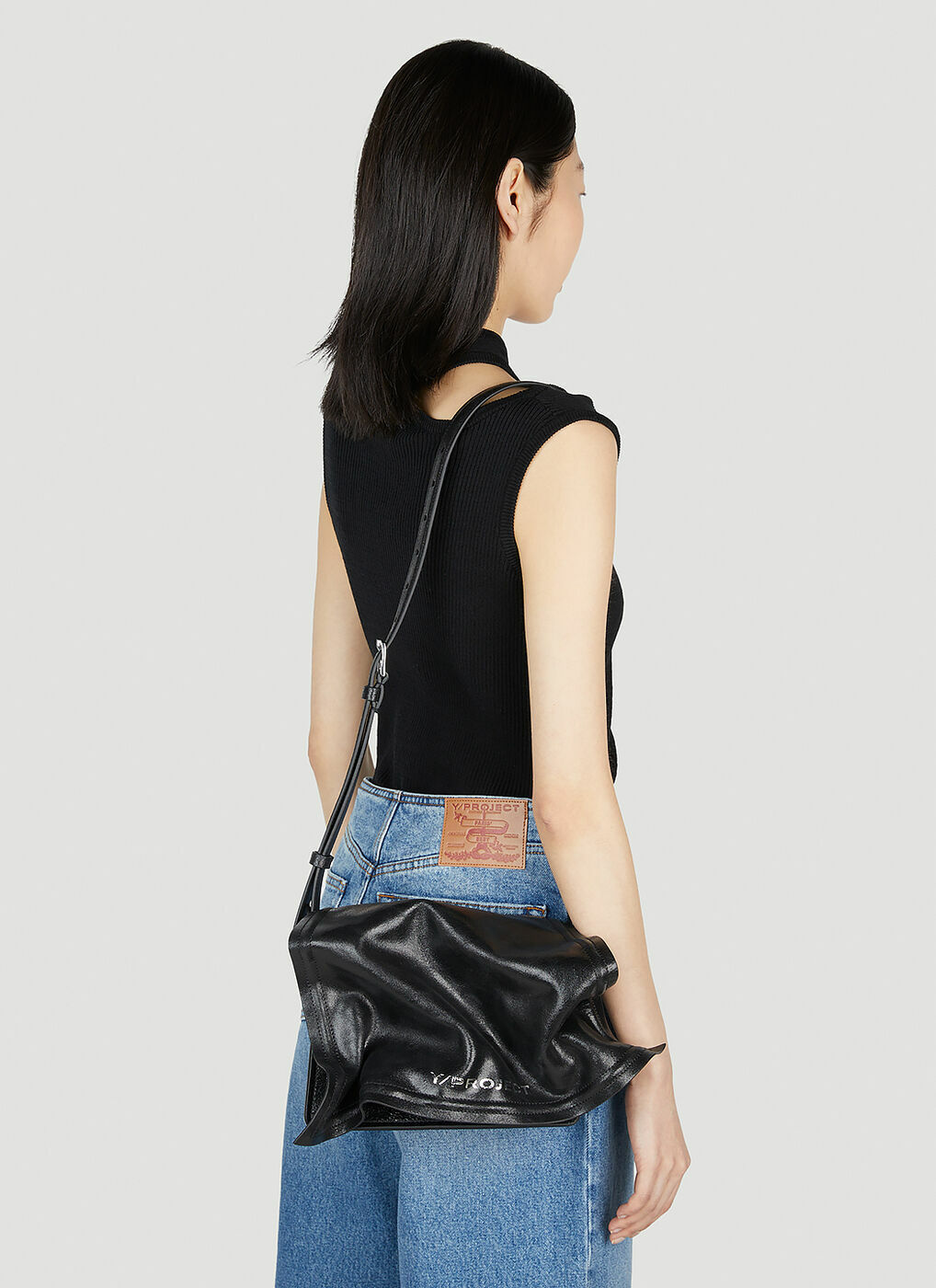 バッグ NEIGHBORHOOD Mini Vertical Bag Black Zipper Tote(mini)(FREE SIZE Black): discord Yohji Yamamoto