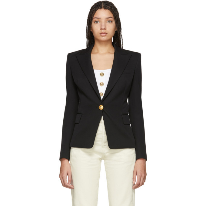 Balmain single deals button blazer