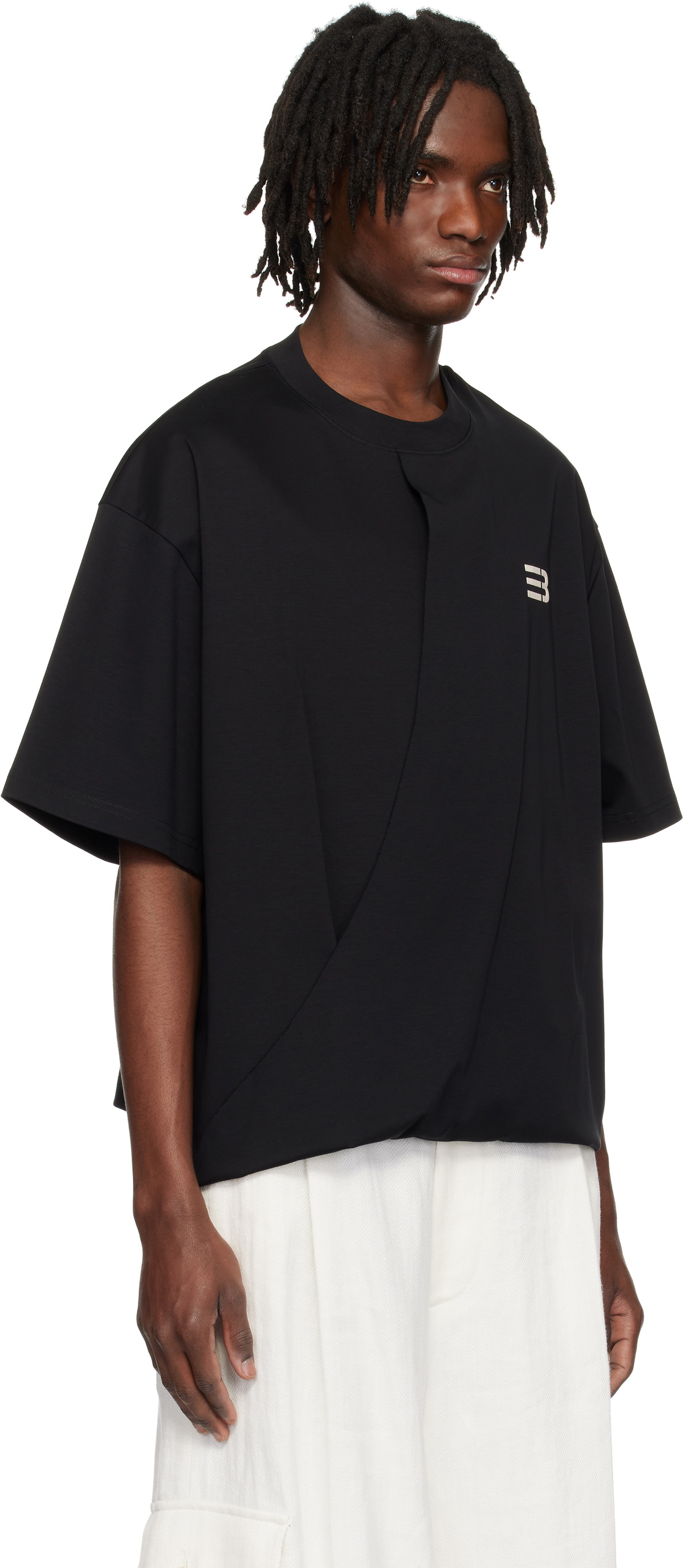 NAMESAKE Black Jodye Twist T-shirt
