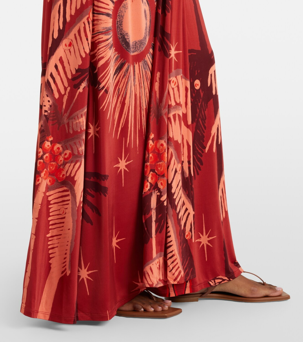 Johanna Ortiz Printed midi dress