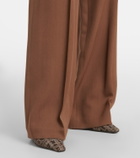 Brunello Cucinelli Monili pleated wool-blend wide-leg pants