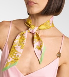 Versace Printed silk twill scarf