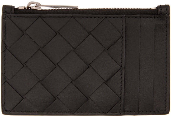 Photo: Bottega Veneta Black Calfskin Card Holder