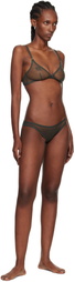 Yasmine Eslami Khaki Jeanne Soft Bra