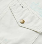 Acne Studios - Paint-Splattered Cotton-Twill Shirt Jacket - White