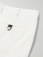 Brioni - Pienza Slim-Fit Straight-Leg Pleated Linen and Cotton-Blend Twill Shorts - White