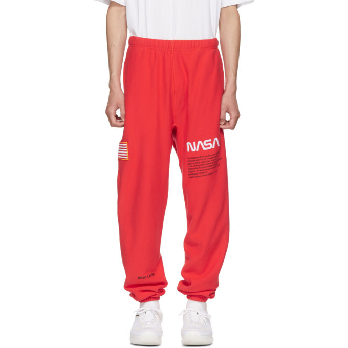 Photo: Heron Preston Red NASA Edition Lounge Pants