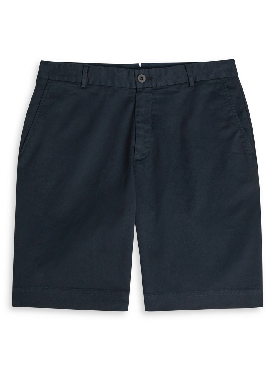 Sunspel Stretch-cotton Shorts Navy