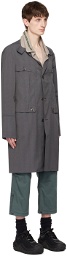 Kiko Kostadinov Gray Brecht Coat