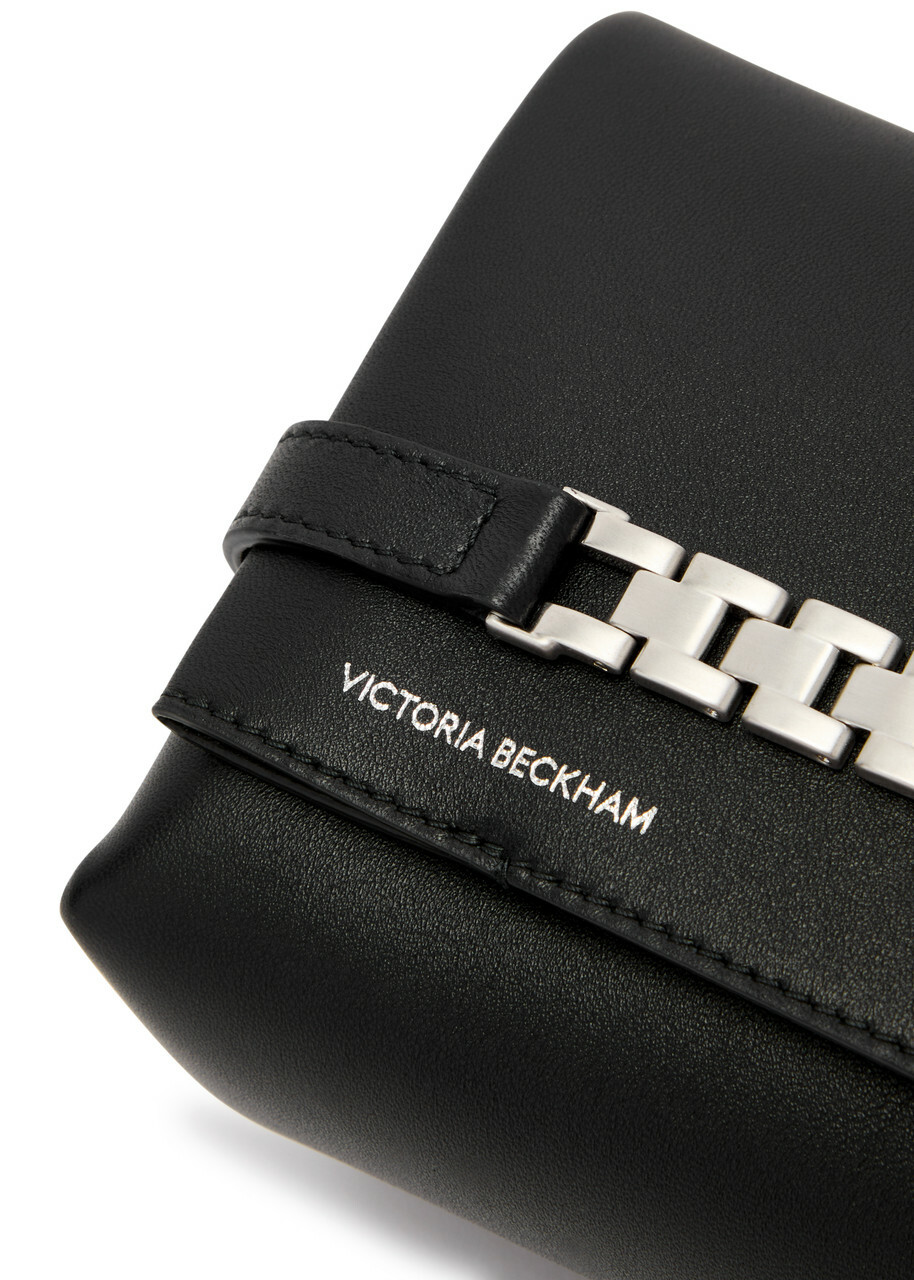 Victoria Beckham Chain Mini Leather Pouch - Black - One Size