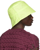 Dries Van Noten Green Nylon Bucket Hat