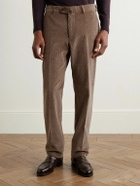 Caruso - Slim-Fit Straight-Leg Cotton-Blend Corduroy Suit Trousers - Brown