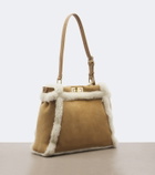 Fendi Peekaboo® Medium suede shoulder bag