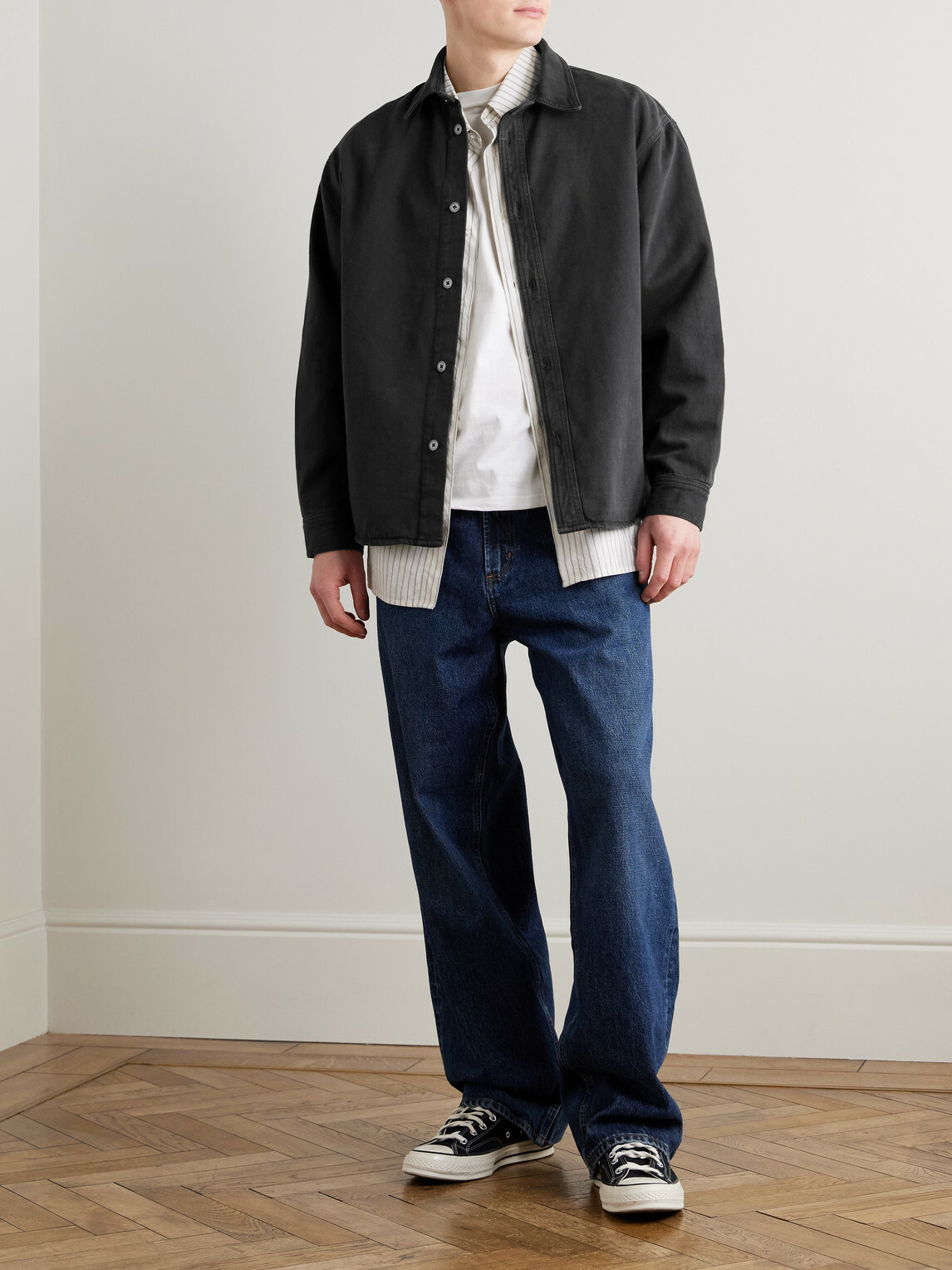 FRAME - Denim Overshirt - Black