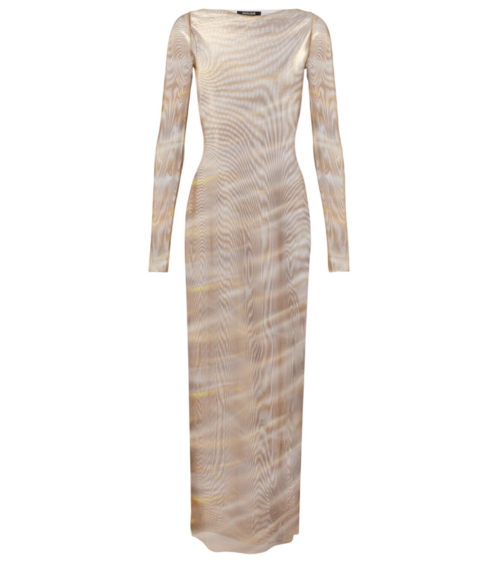 Photo: Roberto Cavalli Printed sheer maxi dress