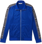 Givenchy - Logo-Jacquard Fleece-Back Tech-Jersey Track Jacket - Men - Blue