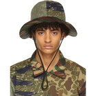 South2 West8 Khaki and Brown Camo Crusher Bucket Hat