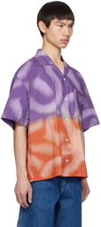 Awake NY Purple & Orange Dip-Dyed Shirt