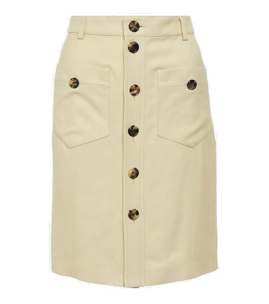 【関税＆送料込み】Saint Laurent Midi Button Skirt Saint Laurent Button Down Midi Skirt - Bergdorf Goodman