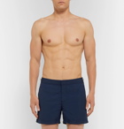 Orlebar Brown - Setter Short-Length Grosgrain-Trimmed Swim Shorts - Men - Navy