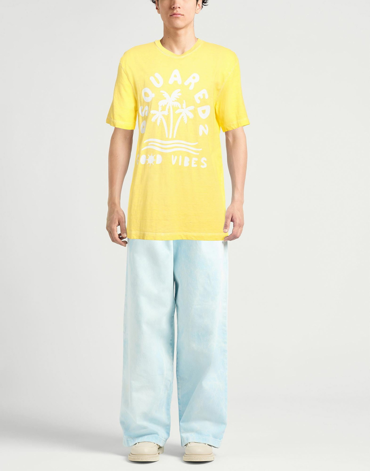 Dsquared2 Mens T-shirt in Yellow
