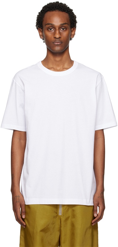 Photo: Dries Van Noten White Dropped Shoulder T-Shirt