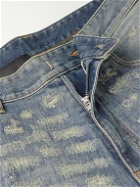 Givenchy - Boro Slim-Fit Distressed Studded Jeans - Blue