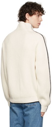 Tom Wood Off-White Knit Turtleneck Sweater