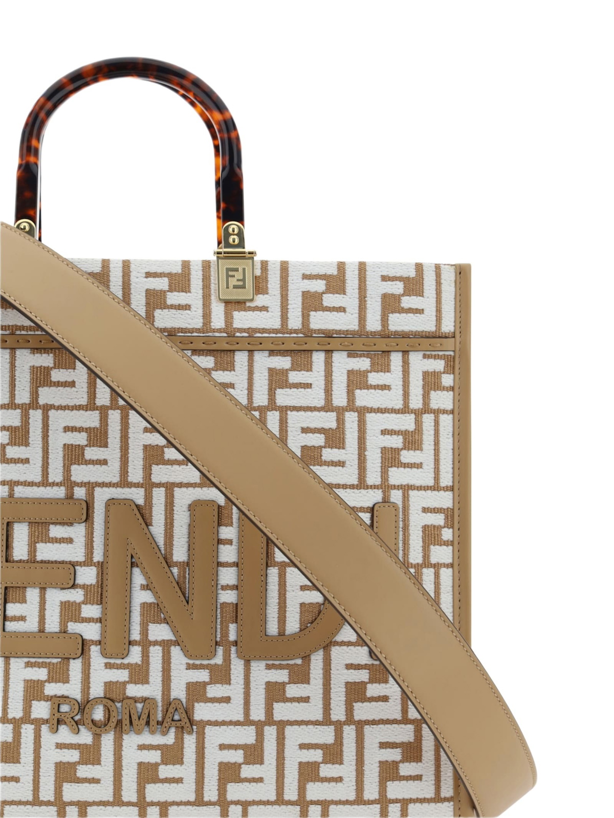 ハンドバッグ FENDI TWO-TONE CANVAS MINI SUNSHINE HANDBAG Fendi Sunshine Handbag Fendi