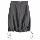 Coperni Women's TECHNICAL TAILORED BALLOON MIDI SKIRT in Grey