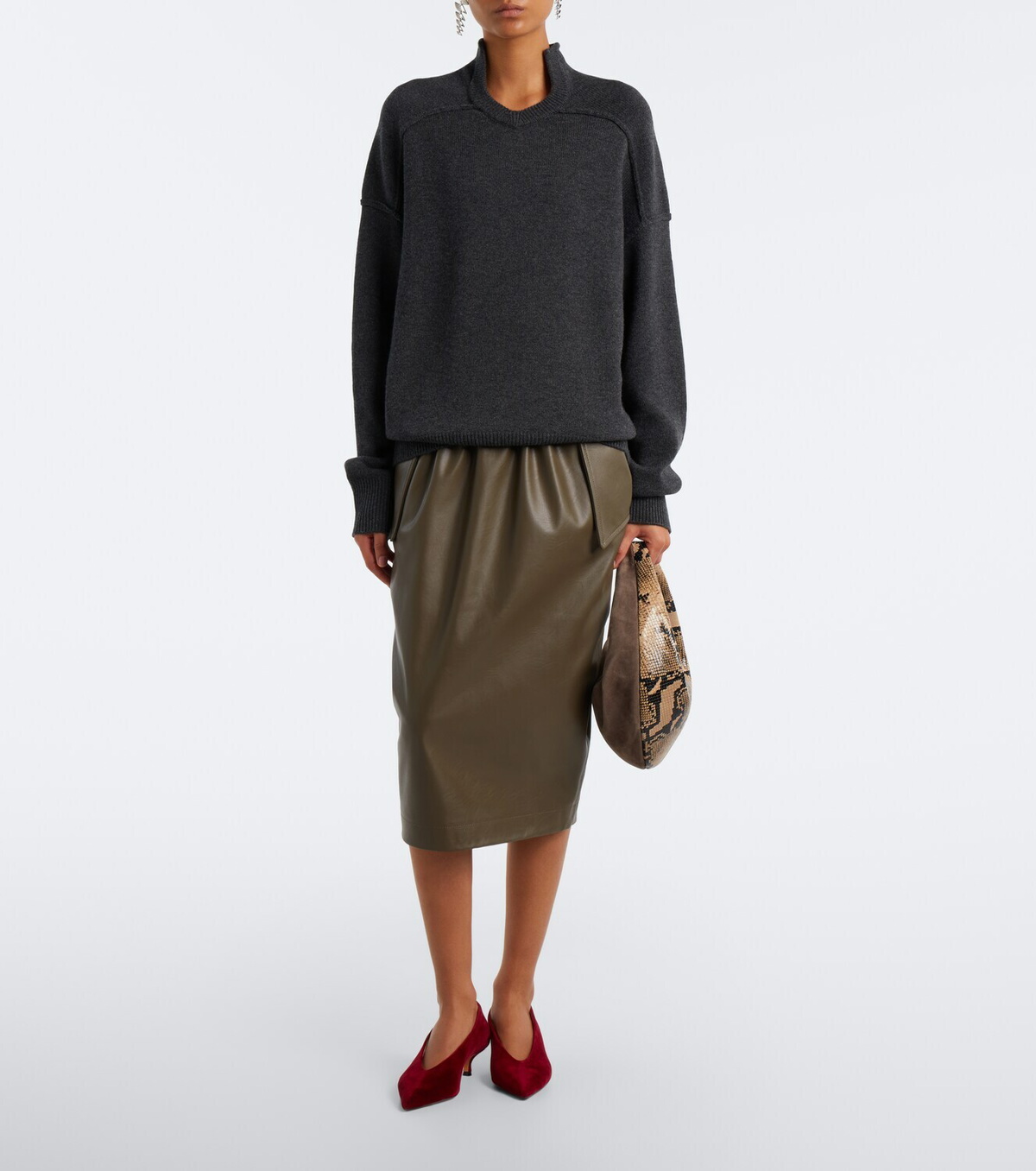 Le Monde Béryl Babouche velvet pumps