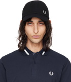 Fred Perry Black Classic Piqué Cap