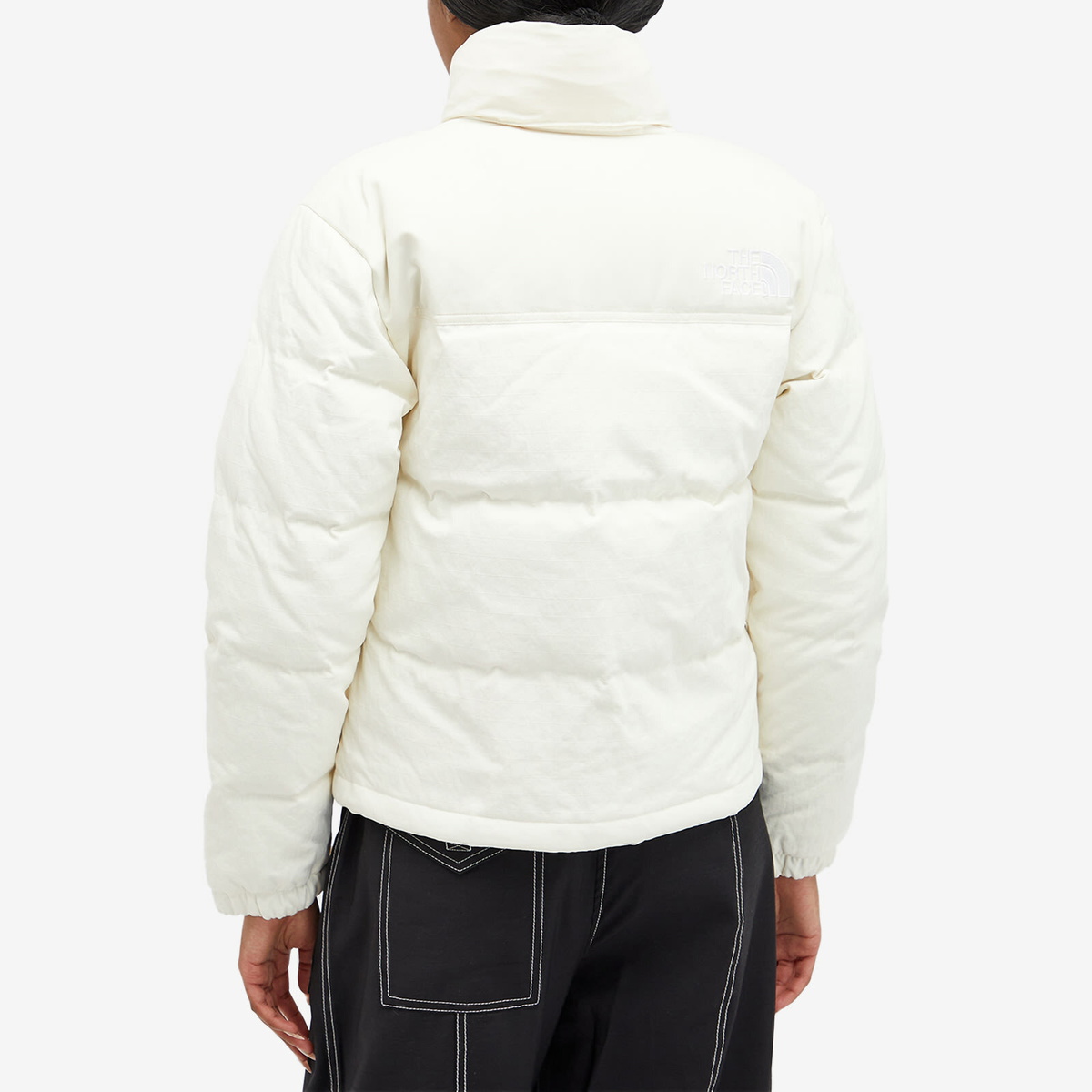The North Face Women's 92 Ripstop Nuptse Jacket in White Dune The