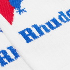 Rhude Mountain Logo Sock