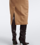 Max Mara Camel hair midi skirt