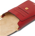TOM FORD - Full-Grain Leather Phone Pouch - Red